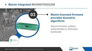 Maxim Integrated MAXREFDES220# Reference Design &mdash; New Product Brief | Mouser Electronics