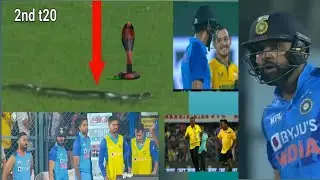 Everyone shocked when a snake entered ground and stopped the match/ India vs South Africa 2nd T20