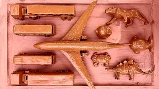 Cleaning Mud Toys Airplane, Crab, Tiger, Duck, Box Truck