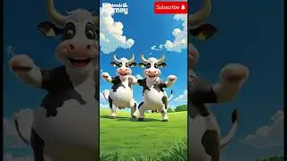 🐄Funny caw dancing Ai shorts video #animalsjourney #caw #cawdancing #funnycow #YouTubeshorts #shorts