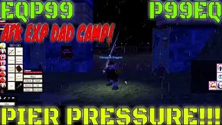 EverQuest P99 PIER PRESSURE Dad Camp Level 55 Shadow Knight против Dwarf Dock Guards AFK EXP EQ