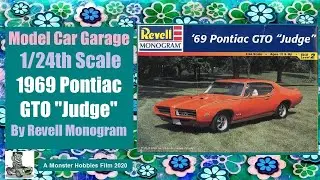 Модельный гараж &mdash; Pontiac GTO Judge 1969 года от Revell/Monogram &mdash; видео распаковки модели автомо...