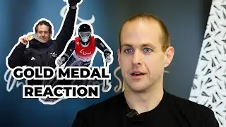 Adam Hall reacts to winning GOLD in PyeongChang 2018
