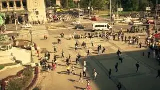 Una Saga Serbica - Flash mob na Trgu Republike u Beogradu