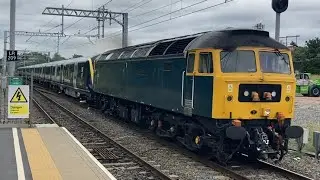 Harborough station drag class 47727 GBRF Edinburgh Castle class 701009 class 66 66750 ￼GBRF 30/6/23