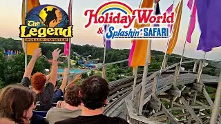 2025 The Legend Roller Coaster On Ride POV Holiday World and Splashin' Safari