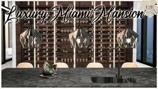 LUXURY MIAMI MANSION WITH POOL-REAL- | Sims 4 CC Speed Build | DOWNLOAD LINK (TRAY+CC+CC LINKS)