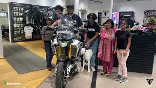 James takes delivery of his Tiger 900 Rally Pro | 2021 | B. U. Bhandari - Triumph, Pune
