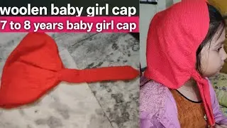 Beautiful woolen cap for my daughter||How to make woolen cap for baby girl||