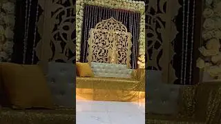 Wedding stage decoration Wedding stage backdrop|Flower arch backdrop|Wedding decoration #shorts