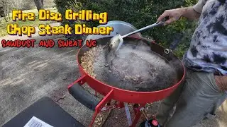 Fire Disc Grill Chopped Steak-Budget Meal