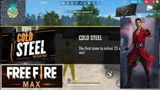 playing free fire Max cold Steel mod for the first time with captain booyah
