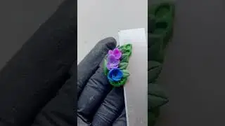 Polymer clay earrings for beginners #polymerclayearrings #polymerclay #creative #flowerearrings