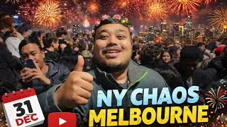 Melbourne New Year&rsquo;s Eve Fireworks Vlog | Train Ride, Crowds & Chaos