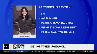 Lyon County Sheriff's Office seeking at-risk runaway teenage girl