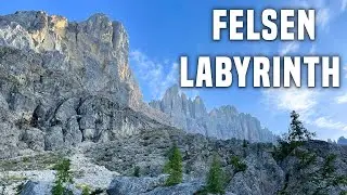 Dolomiten: Spektakul&auml;res Felsenlabyrinth am Karer See im Latemargebirge