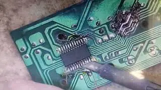 Cách tháo ic smd bằng dây đồng bọc cách điện 0.3mm