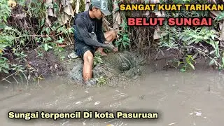 Ed4n!!! Mancing belut di sungai terpencil di tenga hutan