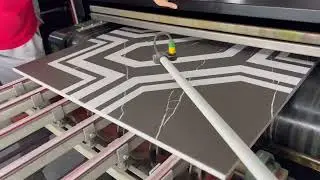 Kingtau D1170 & SEIKO 1536 | Digital Inkjet Printer for Ceramic Tile: Black and White Lines Design