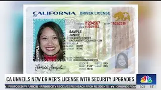 California unveils new driver's license with security upgrades