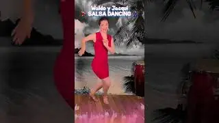 Salsa Basic Suzie Q Step | Salsa Ladies Styling Lessons | Front View | Waldo y Jacqui