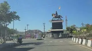 shivneri Fort  road  drive  Junnar in Pune district in Maharashtra, India. (May-2024)