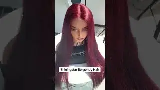 Shiningstar Burgundy straight wig#shiningstar #burgundywig #fyp #gift #tiktokmademebuyit #hairtok