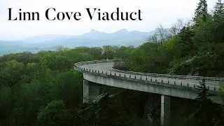 Hiking under the Linn Cove Viaduct - Blue Ridge Parkway hiking trip - 4K Hiking video - Sony a1