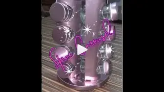 Spice Jar N' Spice Rack Rose Gold Lawa Xleh Bawak Bincang Lahai
