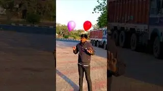 Hydrogen Gas Balloon Flew 100 Km Away #shorts #shortvideo #balloon #experiment