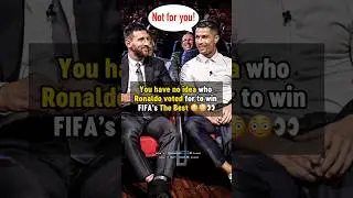 Ronaldo's vote for FIFA The Best will SHOCK you 😳 #football