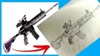 Drawing m416 Best PUBG Gun | Drawing| #DynamicInnovator