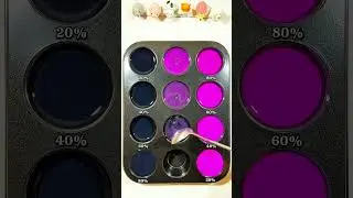 Color Guessing Challenge When Mixing 2 Colors 🖤+🩷 And It's Surprising #colormix #asrm #satisfying