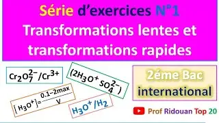 série d'exercices transformations lentes et transformations rapides