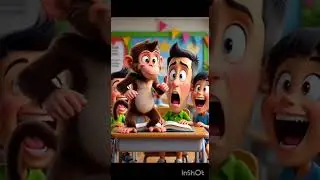 over smart monkey.... #foryou #viral #cartoon #explore #animals #funny #entertainment #fyp #trending
