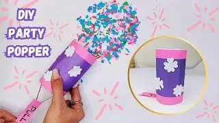 diy confetti poppers | how to make paper party popper | easy paper craft ideas
