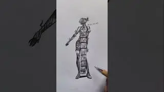Reze ( Bomb girl) speed drawing , chainsawman #shorts #drawing #anime