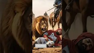 Hazrat Imam Hussain Aur Sher Ka Waqia | Roohani Story#shorts #Hazrat imam Husain#aivideo #ai