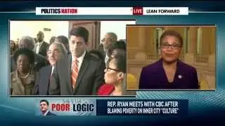 MSNBC: Rep. Karen Bass discusses Paul Ryan's visit to the CBC