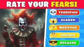 List of fears: how scared are you? 😱 Assess your fears