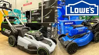 LOWES Lawn Mowers Prices in Store Walking