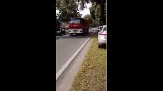Brandweer Herentals tankwagen (aankomst brand orlando)