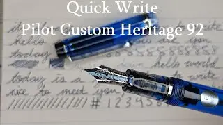 Pilot Custom Heritage 92 Writing