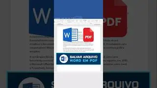 Como salvar arquivo Word em PDF. Veja como &eacute; simples salvar seus documentos. #word #tutoriais #dicas