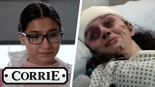 Asha Visits Nina and She Defends Corey | Coronation Street