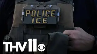 Protesters gather over ICE activity in Little Rock