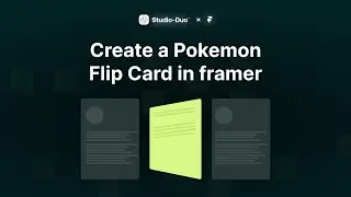 Create Pokemon flip card in framer using 3d transform