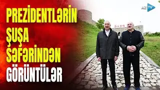 Azərbaycan və Belarus liderləri Şuşada: prezidentlər bu ərazilərə baxış keçirdilər - GÖRÜNTÜLƏR