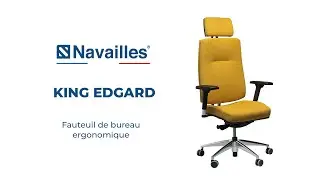 King Edgard, le fauteuil de bureau ergonomique fabriqu&eacute; en France !