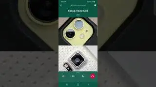 WhatsApp Incoming Group Voice Call  &ndash; New Calling UI (S21 Ultra, Android 11)